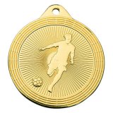 Eisen-Medaille Fu�ball �50mm gold 31 Gramm / R�ckseite: �...