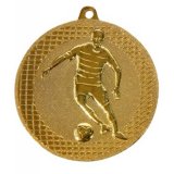 Eisen-Medaille Fußball Ø50mm gold Fussball Motiv 37gr.