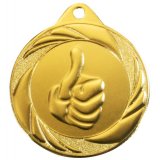 Eisen-Medaille 50mm -gold- 33 Gramm / Rckseite: 49 mm