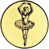 Emblem D=25 mm Tanzmariechen gold