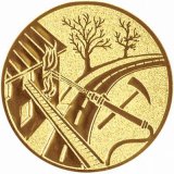 Emblem D=25 mmFeuerwehr gold
