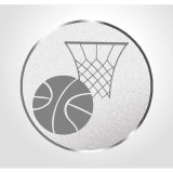 Emblem D=25mm Basketball silberfarben