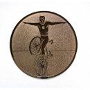 Emblem D=50 Kunstradfahren Radsport bronzefarben