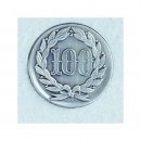 Emblem D=50 mm Siegerzahl 100