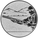 Emblem D=50 Tontauben schieen  in gold-, silber- und...