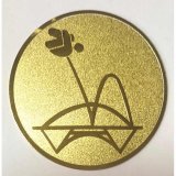 Emblem D=50 Trampolin  goldfarben