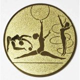 Emblem D=50 Turnen Sportgymnastik  gold