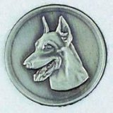 Emblem D=50 mm Dobermann Langohr