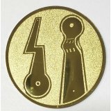 Emblem D=50 mm Minigolf  gold