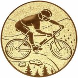 Emblem D=25 mm Radsport Mountainbike  goldfarben
