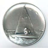 Emblem D=50 mm Segeln Metallausfhrung