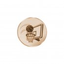 Emblem D=50mm Basketball, bronzefarbig