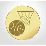 Emblem D=50mm Basketball goldfarben