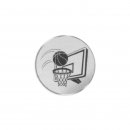 Emblem D=50mm Basketball, silberfarbig