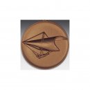 Emblem D=50mm Drachenflieger,  bronzefarben, siber- oder...