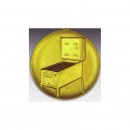 Emblem D=50mm Flipper, goldfarben in Kunststoff fr Pokale und Medaillen