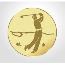 Emblem D=50mm Golf, goldfarbig
