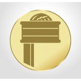 Emblem D=25mm Korbball goldfarben