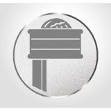 Emblem D=25mm Korbball silberfarben