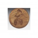 Emblem D=50mm Mountainbike,  bronzefarben, siber- oder...