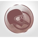 Emblem D=25mm Rallye-Sport bronzefarben