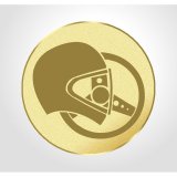 Emblem D=25mm Rallye-Sport goldfarben
