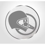 Emblem D=25mm Rallye-Sport silberfarben