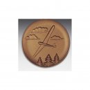 Emblem D=50mm Segelfliegen, bronzefarben in Kunststoff fr Pokale und Medaillen
