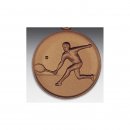 Emblem D=50mm Tennis Spieler,  bronzefarben, siber- oder...