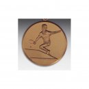 Emblem D=50mm Tischtennis- Mann,   bronzefarben, siber-...