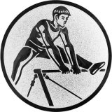 Emblem D=50mm Turnen ReckHerren silberfarben