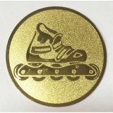 Emblem  50mm Inlineskating goldfarben