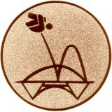 Emblem 50 mm Triathlon bronzefrben