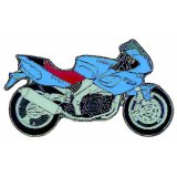 Euro-Roller Shop Pin YAMAHA SZR 660 Super Single blau*