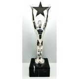Figur Award-Stern 270mm Sterling versilbert auf Mamor Sockel