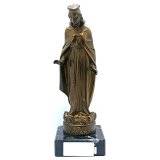 Figur Bergbau St. Babara 29cm Metall