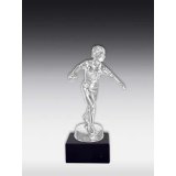 Figur Bowling Damen Glanz-Silber 245mm