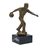 Figur Bowling Herren Bronze 155mm