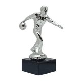 Figur Bowling Herren Glanz-Silber 155mm