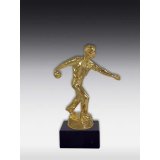 Figur Bowling / Kegeln Mann bronze 23-25CM