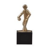 Figur Bowling auf Holzsockel H=19,5 cm