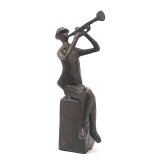Figur Bronze Trompete H.20cm