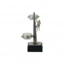 Figur Dart H=200mm  aus Metall - Marmor - Glas, Gravur im...