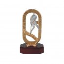 Figur  Feldhockey auf Holzsockel H=170mm, Gravur im Preis...
