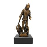 Figur Feuerwehr Feuerwehrmann mit Leiter H=19cm