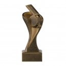 Figur Fußball - Schiedsrichter Pfeife  bronzefarben 145mm