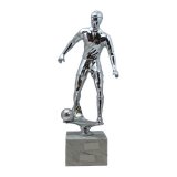 Figur Fu�ball silberfarben H=37 cm 2,1 kg