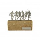 Figur Fussballer H=190mm auf Sandstein Sockel, Gravur im...
