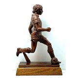 Figur Fussballspieler Bronziert Glnzend H=350mm auf...
