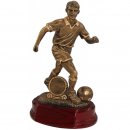 Figur Fußballspieler mit Ball 26 cm inkl. Gravurschild...